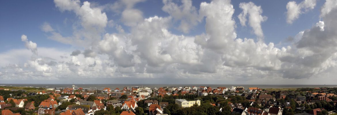 Panorama Wangerooge gesehen vom Alten Leuchtturm aus